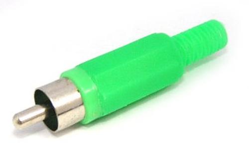 RCA Plug Plastic Green